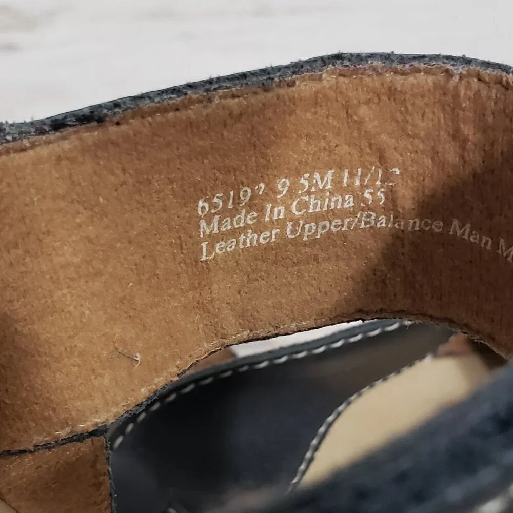 Clarks Bendables  Blue Leather Slingback Sandals  Women's Size 9.5 Buckle